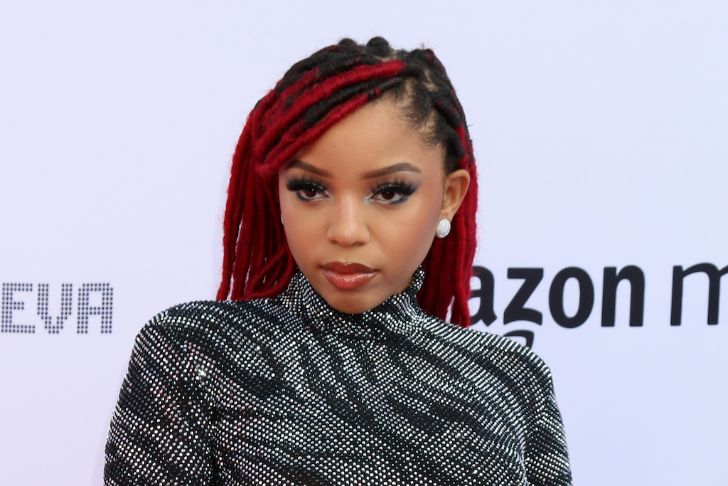 Chloe Bailey Gives Y2K Vibes in a Black Bodysuit and Platform Heart Mules