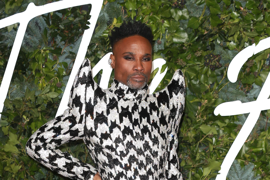 Billy Porter arrives at The Fashion Awards 2021 at Royal Albert Hall in London, England.