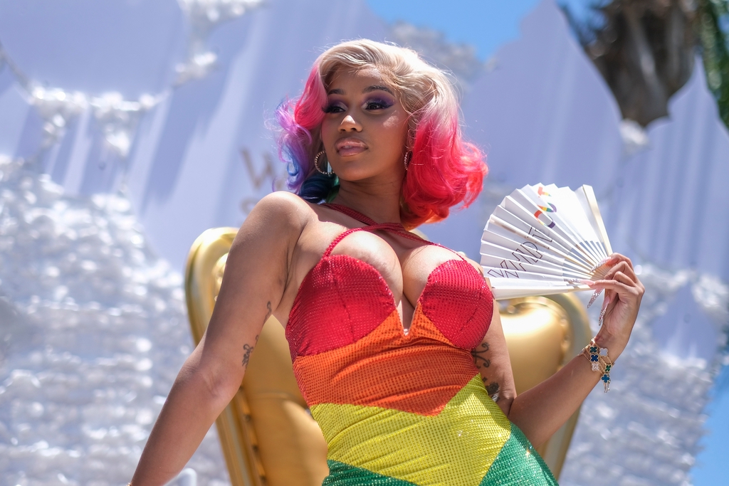 Cardi B attends the WEHO Pride Parade in West Hollywood on Sunday June 5, 2022.